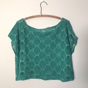 Handmade Fishnet Crop Top